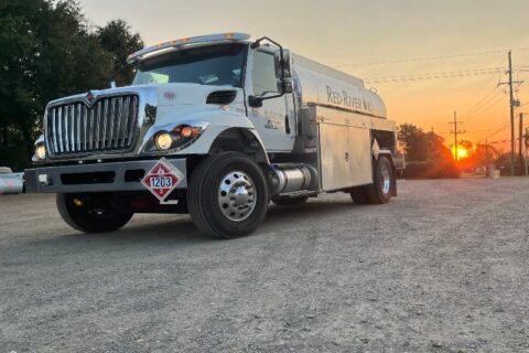 Red River Oil Company's bulk fuel truck in Idabel, OK